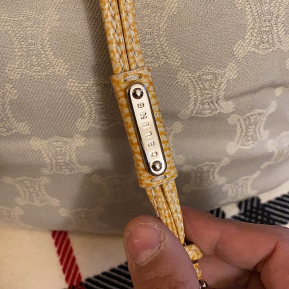 Authentic Celine Croc Embossed Triomphe bittersweet hobo bag - Picture 8 of 12